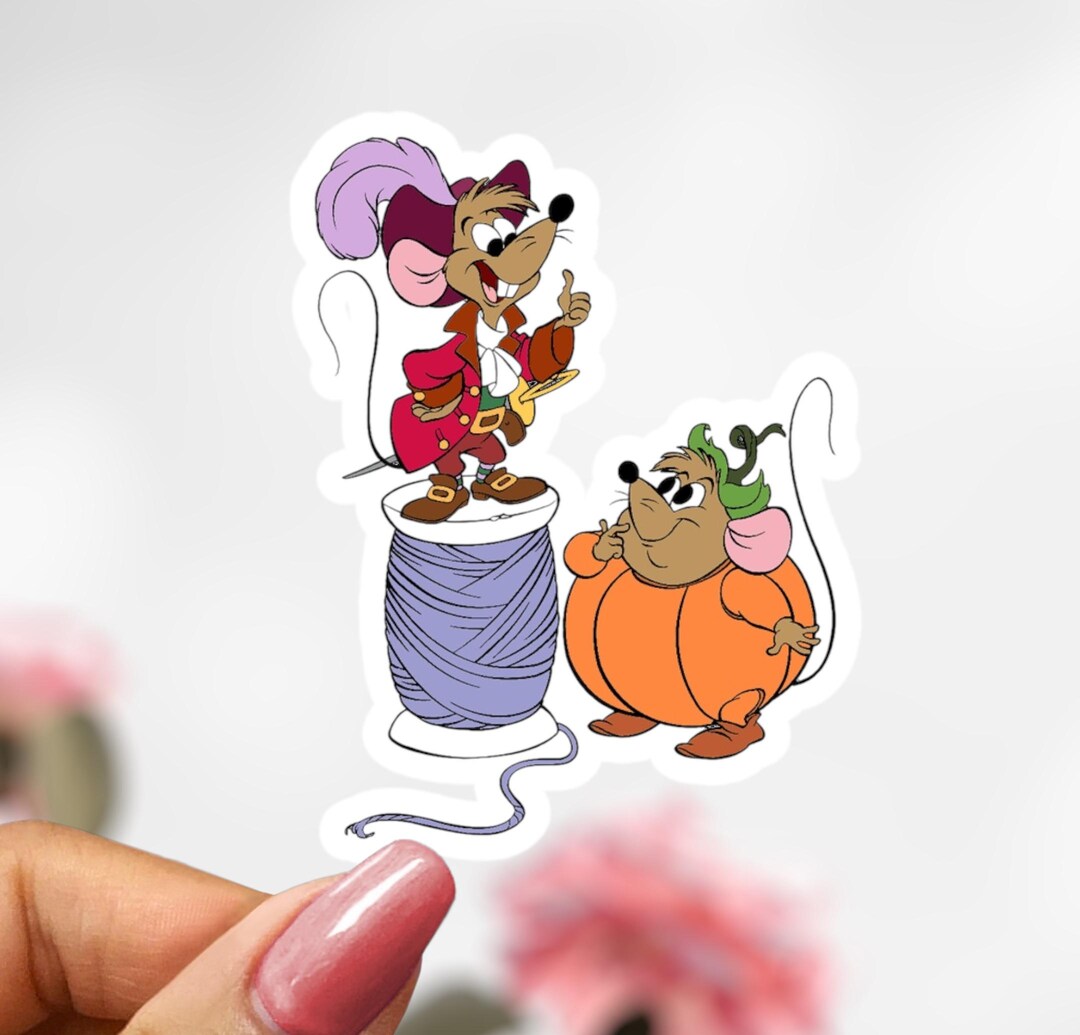 Cinderella’s Mice Sticker, Disney Mouse Sticker, Cinderella Sticker - Etsy