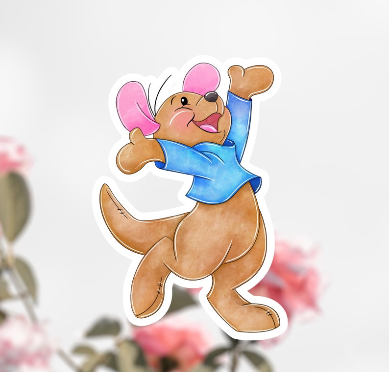 Ruby The Roo Sticker Winnie the Pooh Roo Sticker, Winnie the Pooh Kangaroo Sticker Decal - Etsy