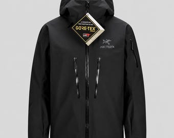 Arc'teryx Men's Alpha SV Style Waterproof Hooded Hiking Shell Jacket