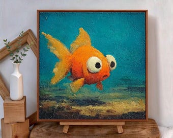 Mini dipinto ad olio di volpe, animale originale dipinto a mano, arte stravagante originale, arte originale di animali selvatici, regalo per amici, dipinto ad olio di volpe