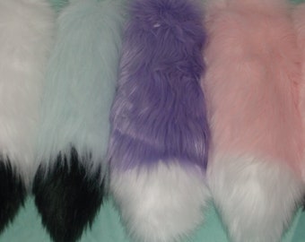 Handmade Faux Fur Fox Tail: Costume Fursuit Accessory (READ DESCRIPTION!)