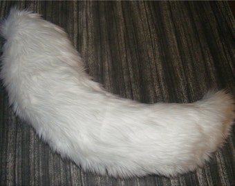 Homemade Fuzzy Wolf Tail, Fursuit Tail, Furry Costume, Wolf Cosplay