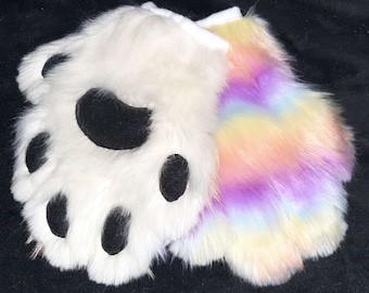 Handmade Faux Fur Paws: 5 Finger, Costume Fursuit Accessory (READ DESCRIPTION!)