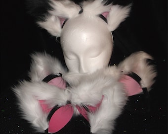 Homemade Fuzzy Ears, Furry Ears, Fox, Cat, Wolf, Husky, Headband, Durable