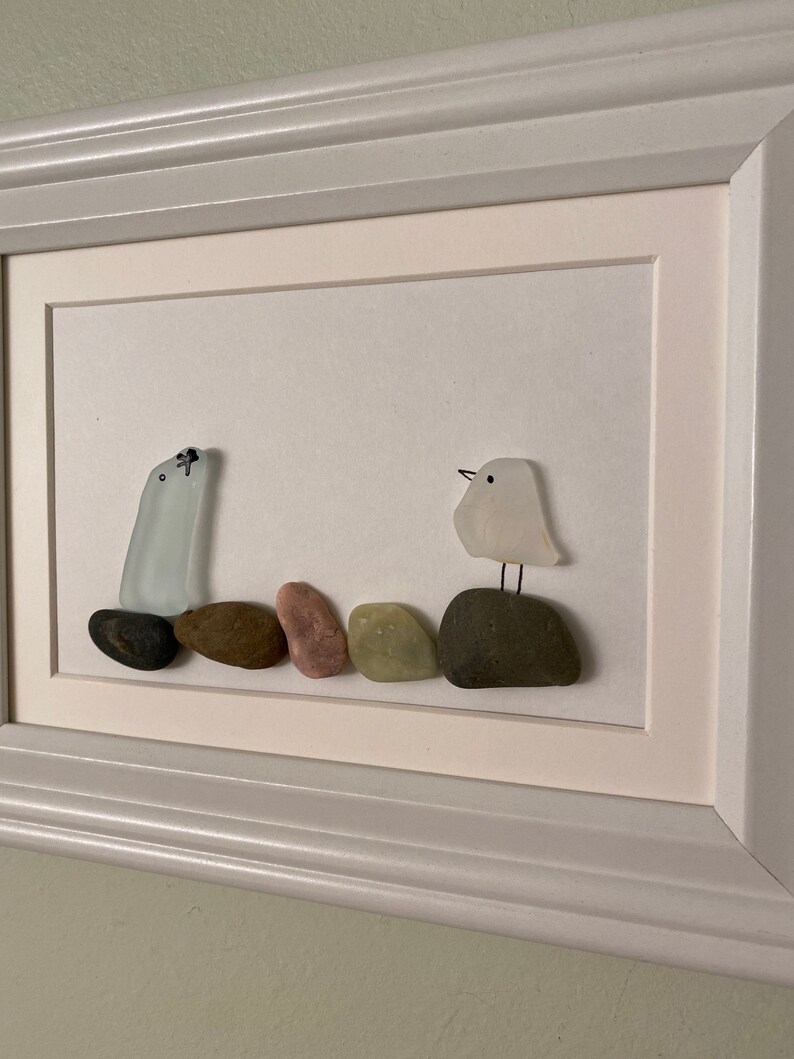 Framed Ocean Friends in Sea Glass 7 x 9 image 2