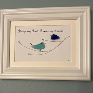 Framed Always my Aunt, Forever my Friend in Sea Glass 7 x 9 image 2