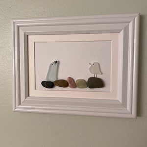 Framed Ocean Friends in Sea Glass 7 x 9 image 1