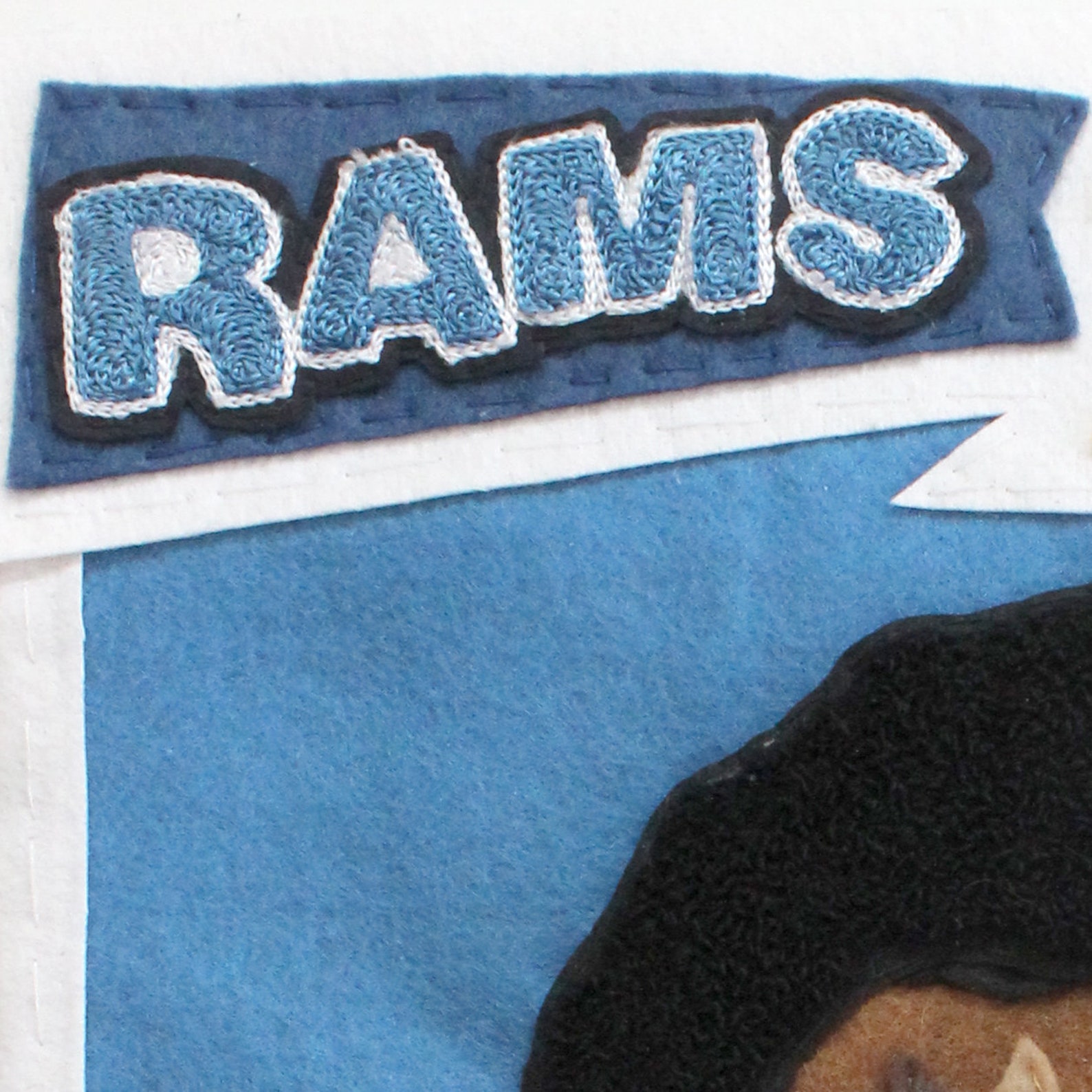 Original Eric Dickerson Applique Portrait - Etsy