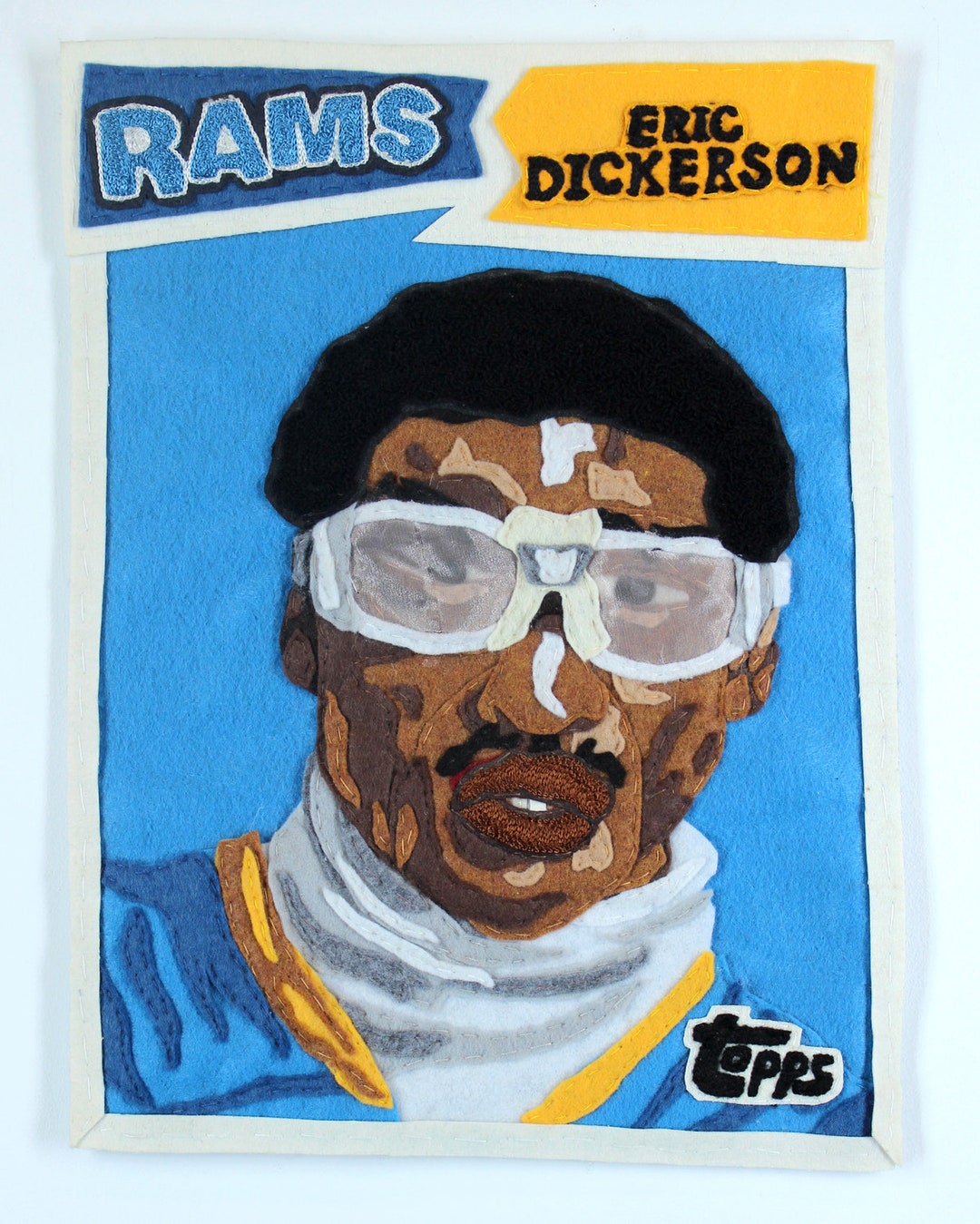 Original Eric Dickerson Applique Portrait - Etsy