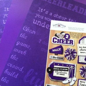 Cheerleader Lila Scrapbook Kit