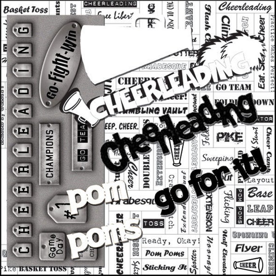 Cheerleading Scrapbook Kit Etsy