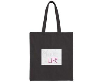Cheer Life Tote Bag | Cheerleader Canvas Tote