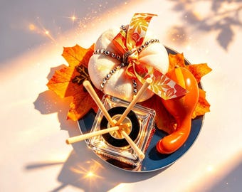 Handcrafted Autumn Reed Diffuser | Spiced Apple or Pumpkin Spice (Glass Base)