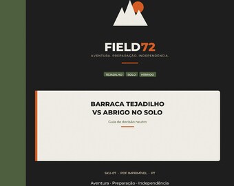 Guia Decisão Barraca Tejadilho vs Solo PDF / Comparar Sono Overland / Neutro Relativamente a Marcas