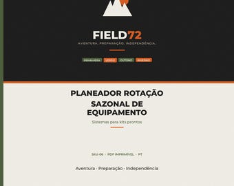 Planeador Rotação Sazonal Equipamento PDF / Auditoria Kits Campismo Overland / Sistema Primavera Outono