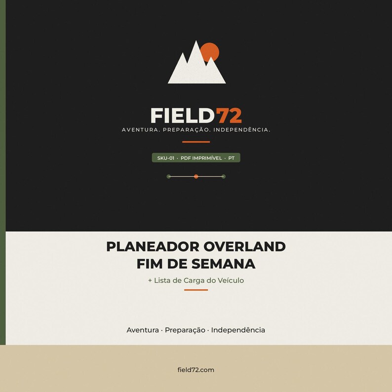 Planeador Viagem Overland Fim de Semana PDF | Lista Carga Veículo | Checklist Campismo Carrinha SUV imagen 1