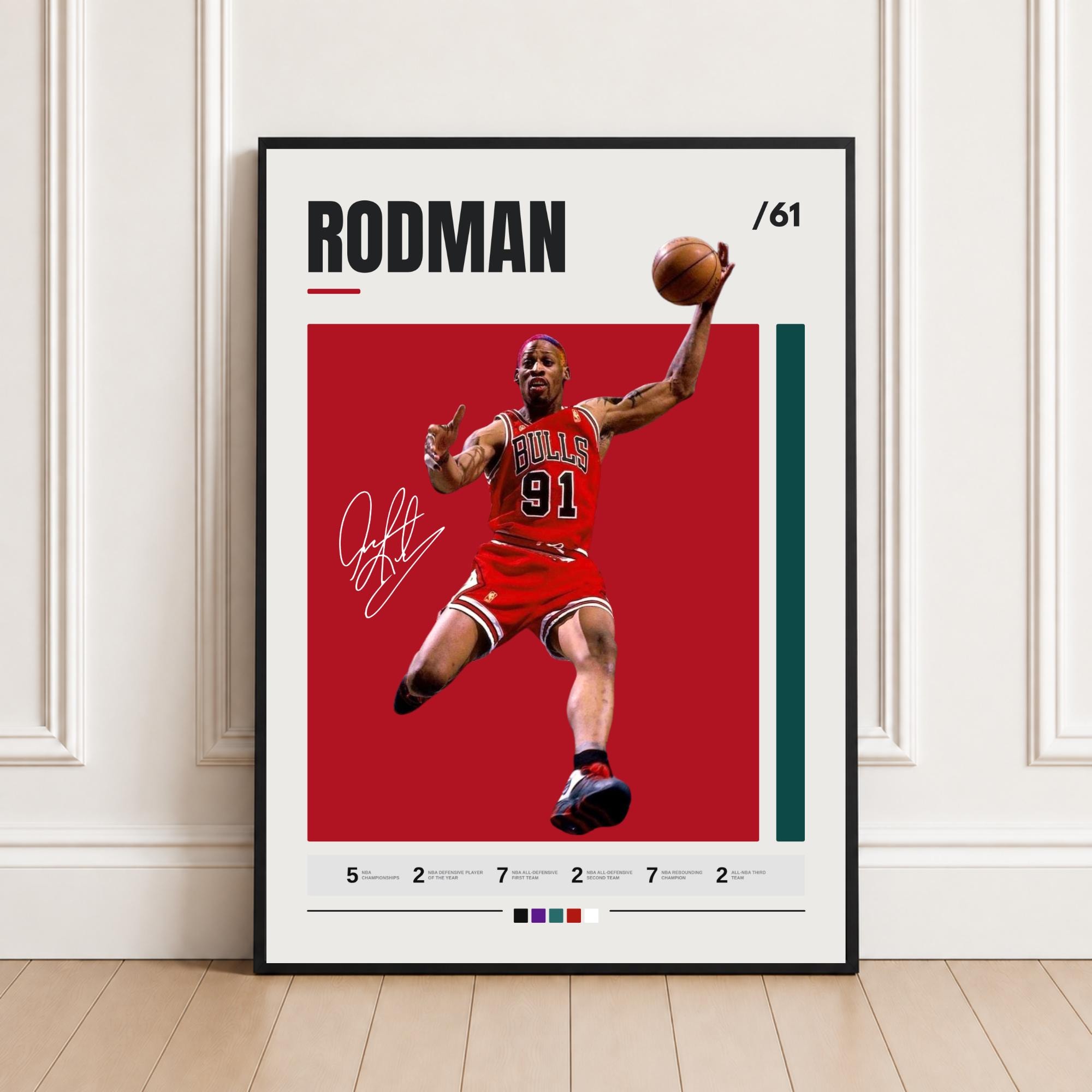Dennis rodman poster - Etsy 日本