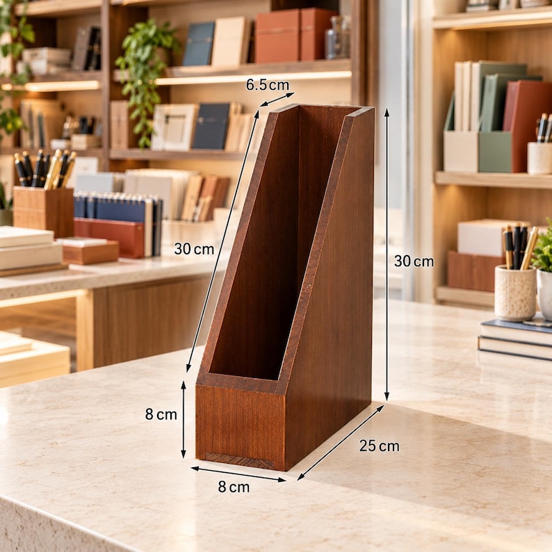Makeup Rack Organizer Wood Desk Organizer, Desktop Storage Rack With Drawer, Office ...