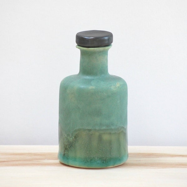 Emerald Porcelain Apothecary Bottle