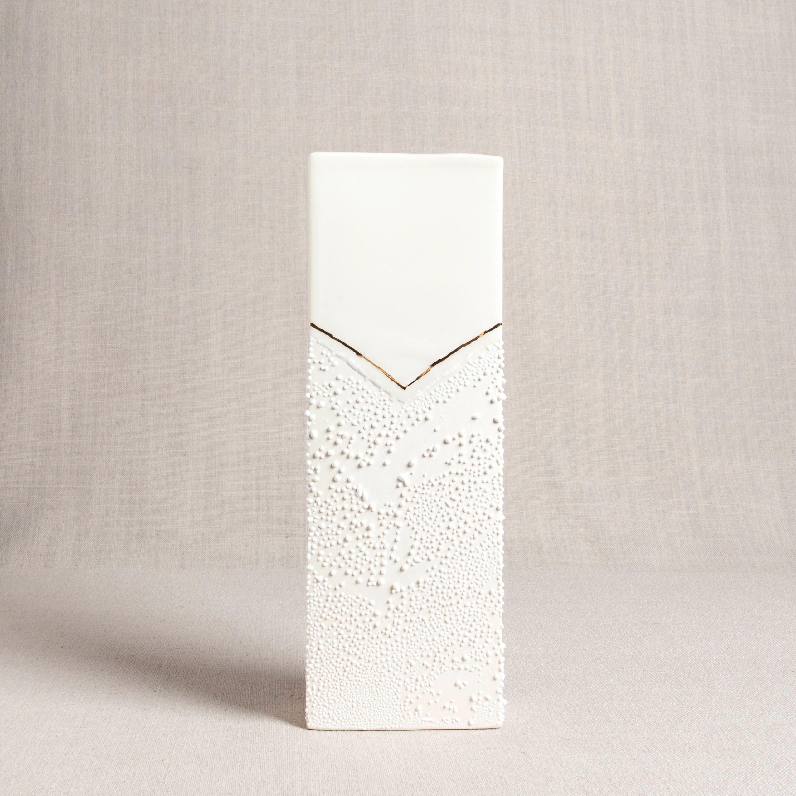 Prêt à L'expédition Rectangle Vase avec Glaçure Texturé