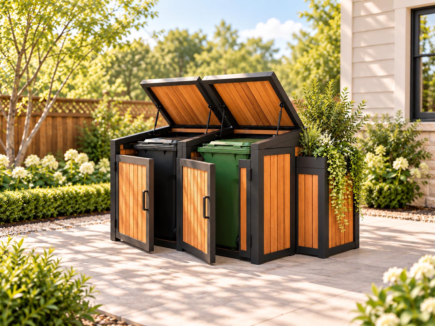 Garbage Bin Enclosure Planter - Etsy