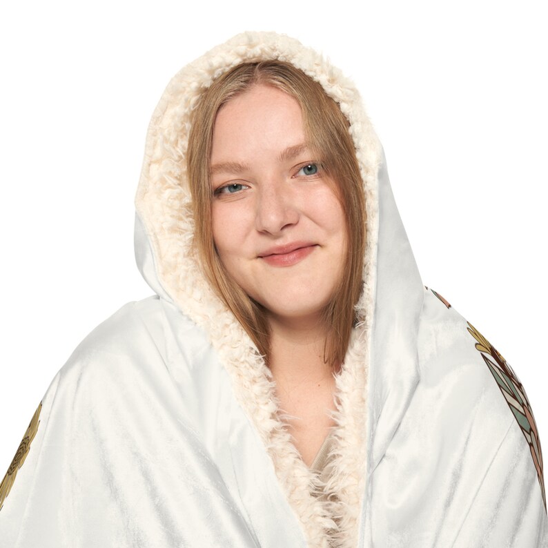 PEACE Retro Blanket Hoodie, Hoodie Blanket Micromink Snuggle Blanket