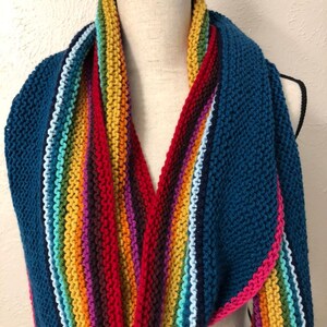 Thirteenth Doctor Scarf, Doctor Who-Inspired, Cosplay Accessory, Rainbow Stripes image 4