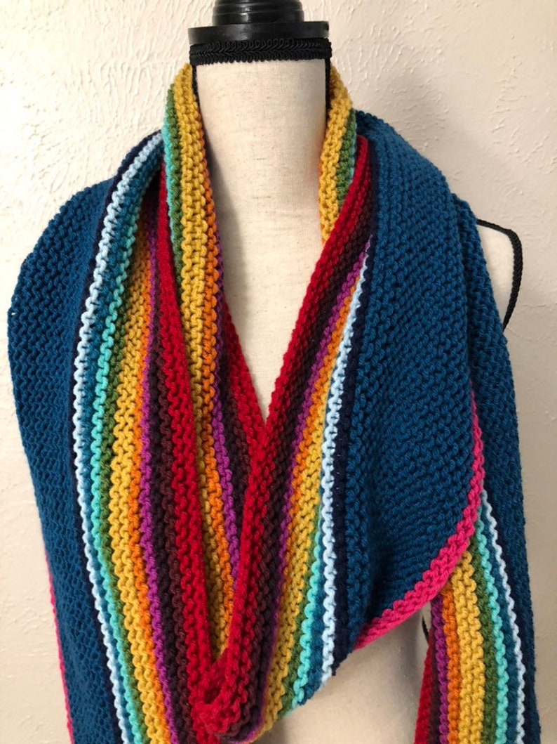 Thirteenth Doctor Scarf, Doctor Who-Inspired, Cosplay Accessory, Rainbow Stripes image 4