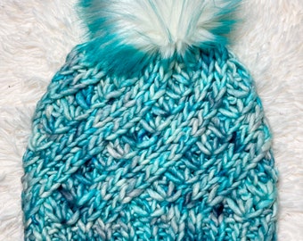 Mekong River Beanie, 100% Merino Wool