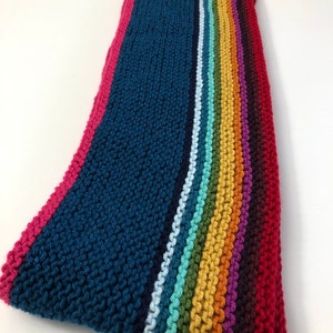 Thirteenth Doctor Scarf, Doctor Who-Inspired, Cosplay Accessory, Rainbow Stripes image 6