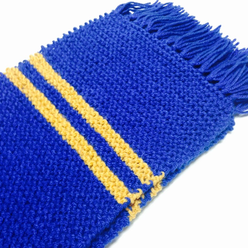 Wizarding Cosplay Scarf, Blue and Gold image 2