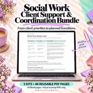 Social Work Case Management Bundle – Fillable PDF and Word