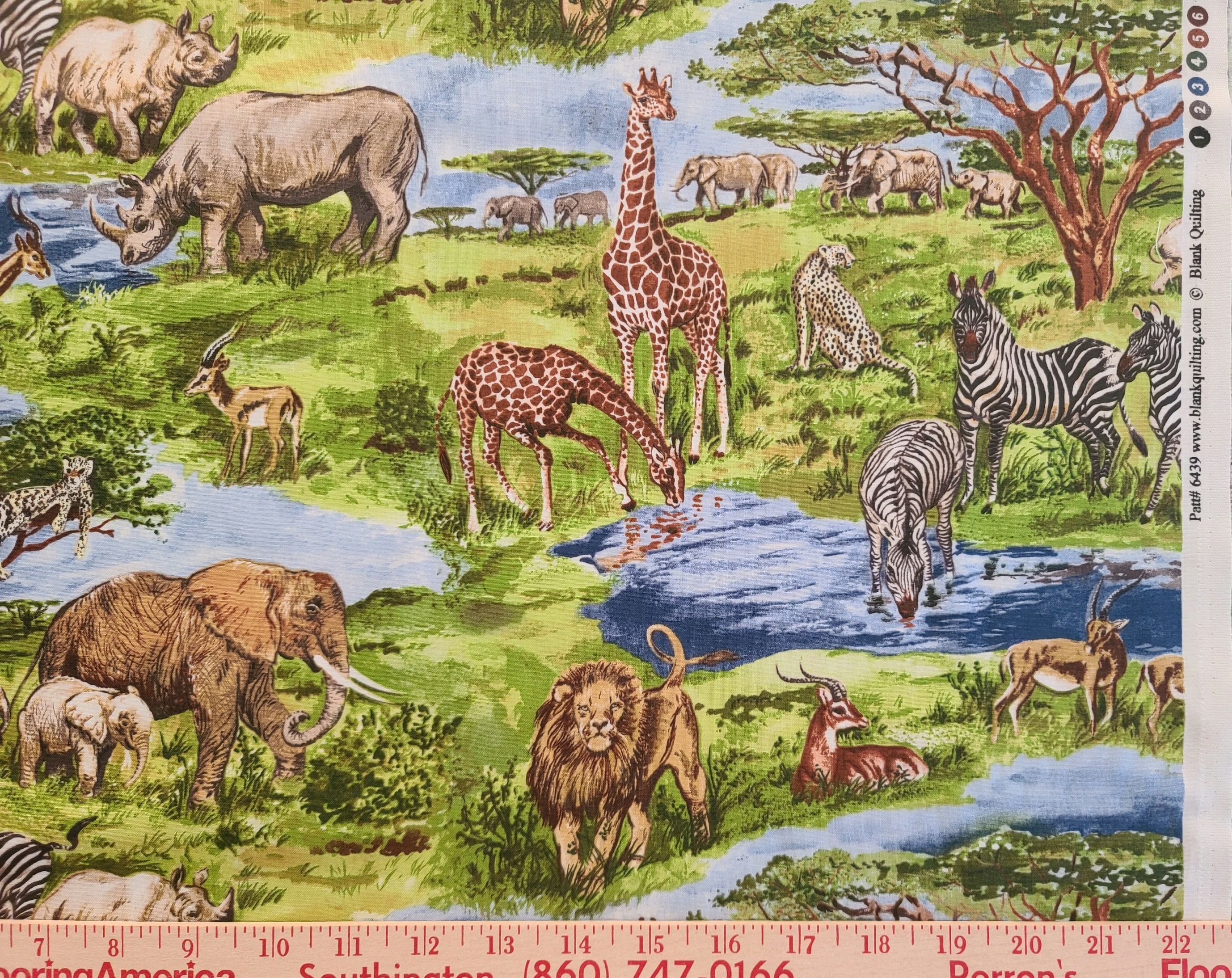 Safari Pattern #6439 by Blank Quilting - SOLD by the FULL YARD! - Etsy