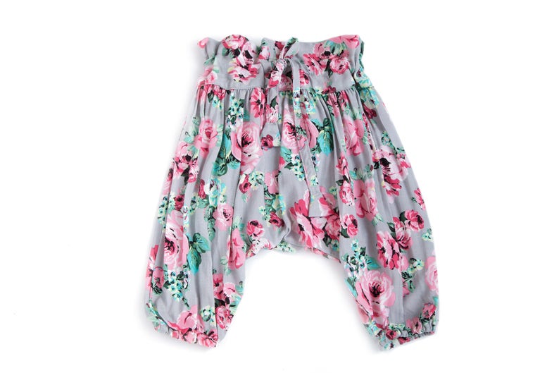 Baby Harem Pants Kids Harem Pants Roses Harem Pants Baby Etsy