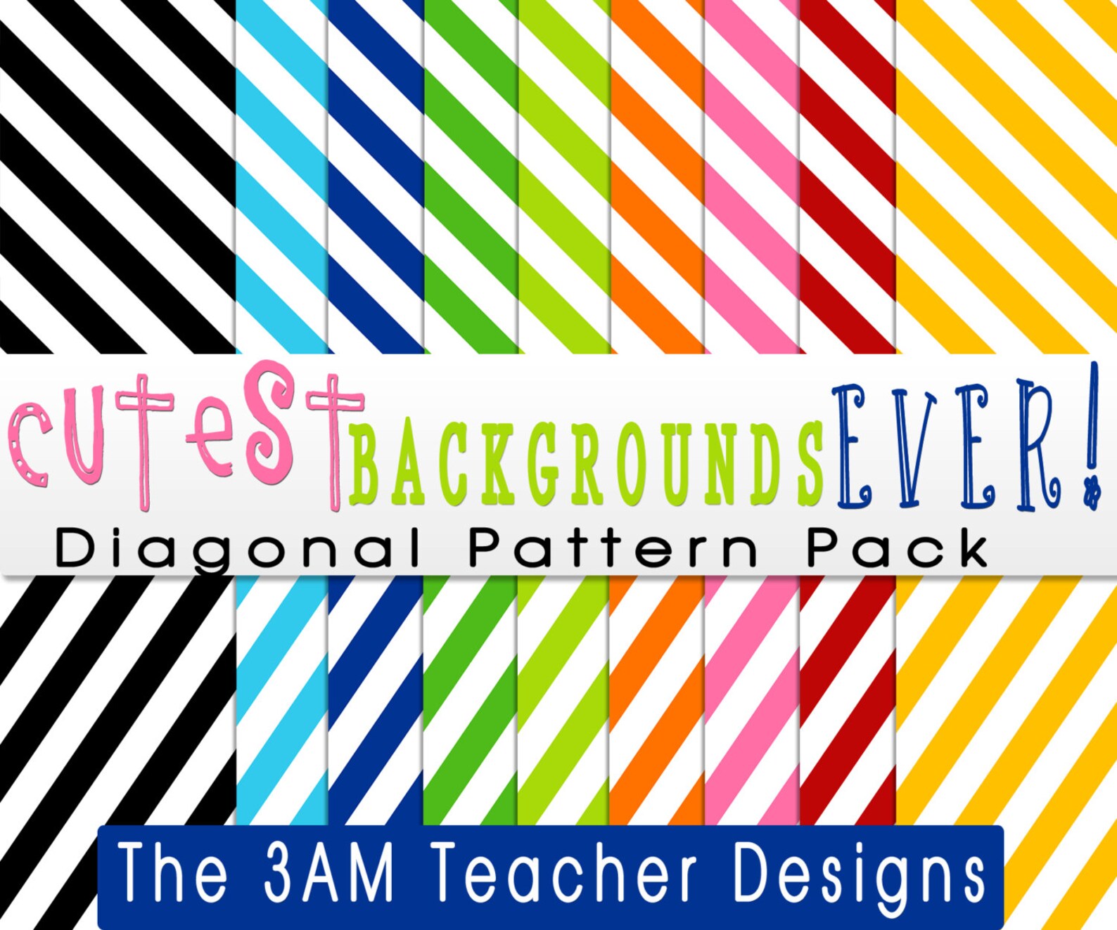 Cutest Backgrounds Ever: Left & Right Diagonal Patterns | Etsy