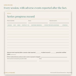 Laser, IPL, RF Microneedling Treatment Record, Test Spot, Consent (Printable PDF) image 4