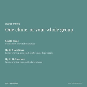 Multi-Location License Add-On, Up to 3 Locations, Extends Any Scope and Standard Clinic Template Purchase in the Same Order image 2