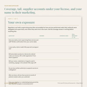 Medical Director Engagement File, Physician Supervision Log, Exit Record (PDF) image 4