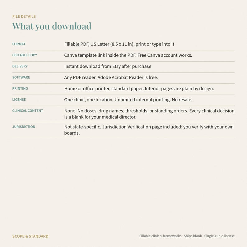 Med Spa Charting Bundle: Injectable, IV, Peel, Device Records (Editable Canva + PDF) image 3