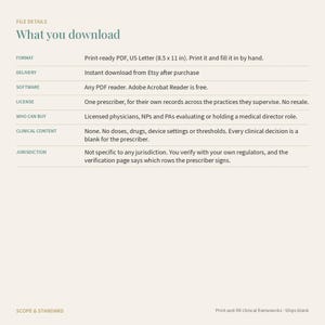 Medical Director Engagement File, Physician Supervision Log, Exit Record (PDF) image 8