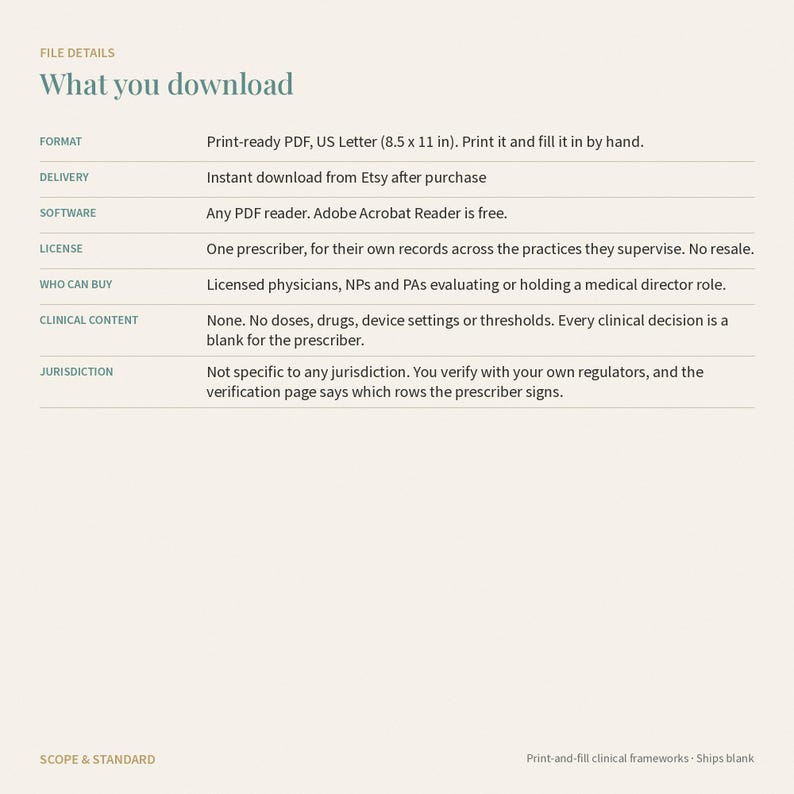 Medical Director Engagement File, Physician Supervision Log, Exit Record (PDF) image 8