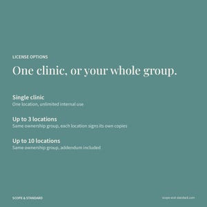 Multi-Location License Add-On, Up to 10 Locations, Extends Any Scope and Standard Clinic Template Purchase in the Same Order image 2