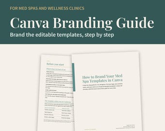 Guía de creación de marca en Canva para spas médicos, paso a paso para personas sin conocimientos de diseño (PDF)