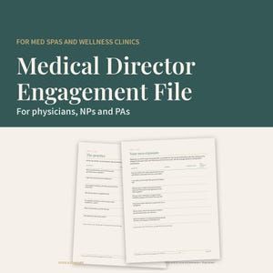 Medical Director Engagement File, Physician Supervision Log, Exit Record (PDF) image 1