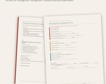 Solo Injector Emergency Protocols, Tier 1 Response Frameworks (Editable Canva + PDF)