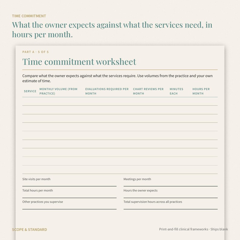 Medical Director Engagement File, Physician Supervision Log, Exit Record (PDF) image 5
