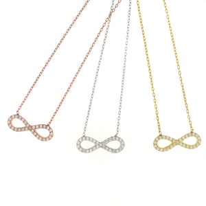 Infinity Pave Necklace
