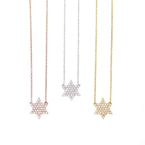 Pave Star of David Necklace