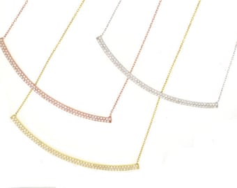 Pave Bar Ketting