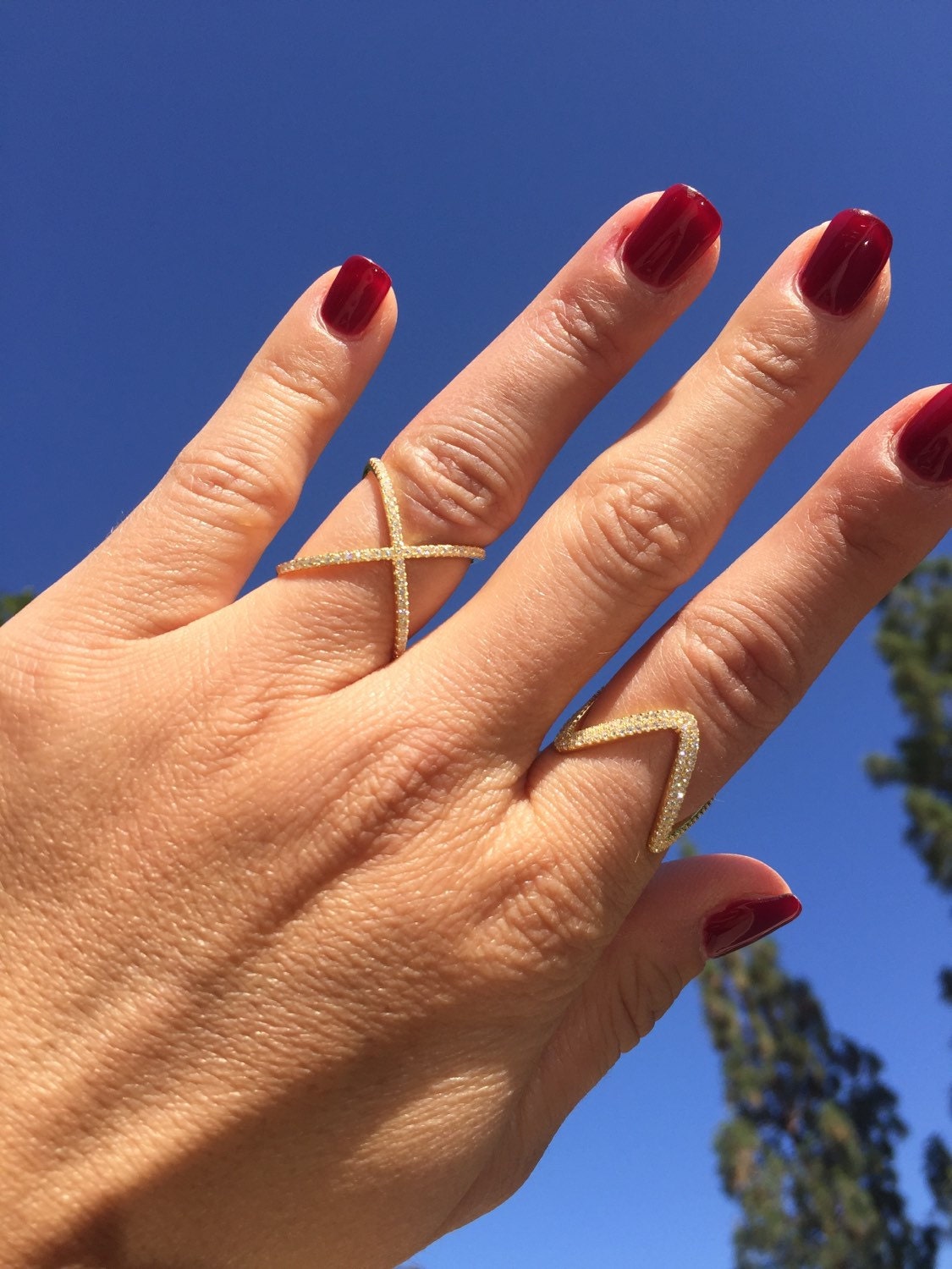Criss Cross Ring - Etsy